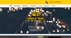 Desktop Screenshot of gavletaxi.se