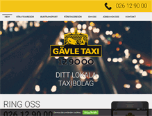 Tablet Screenshot of gavletaxi.se